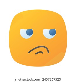 Disgustado diseño de Vector emoji, Vector único personalizable
