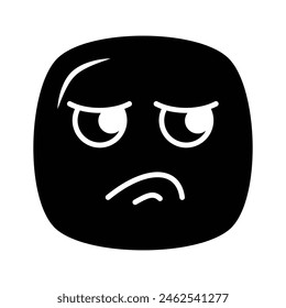 Ekel-Emoji-Vektorgrafik-Design, anpassbare einzigartige Vektorgrafik