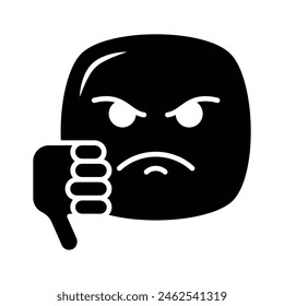 Disgusted emoji vector design, customizable unique vector