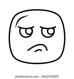Disgustado diseño de Vector emoji, Vector único personalizable