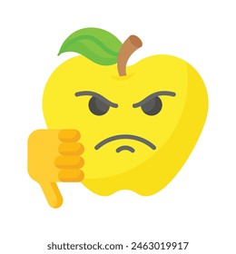 Disgustado diseño de Vector emoji, Vector único personalizable