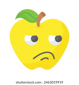 Disgustado diseño de Vector emoji, Vector único personalizable