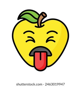 Disgusted emoji vector design, customizable unique vector