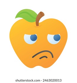 Disgustado diseño de Vector emoji, Vector único personalizable