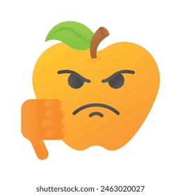 Disgusted emoji vector design, customizable unique vector