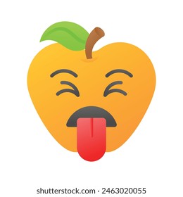 Disgusted emoji vector design, customizable unique vector
