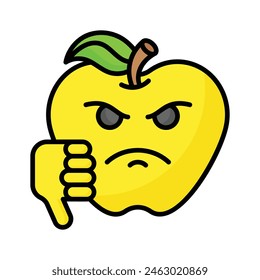 Disgustado diseño de Vector emoji, Vector único personalizable