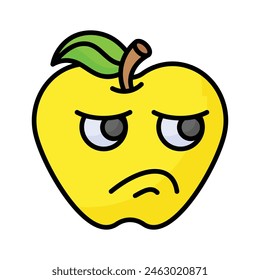 Disgusted emoji vector design, customizable unique vector