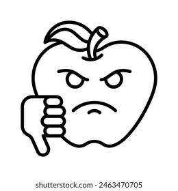 Disgustado diseño de Vector emoji, Vector único personalizable