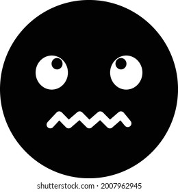Disgusted emoji Vector icon that can easily modify or edit