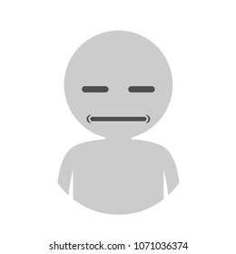 Disgusted face design