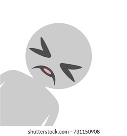 Disgusted face design