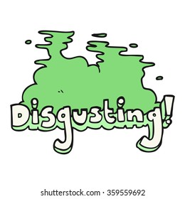 disgusting freehand drawn cartoon