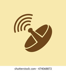 Dish Antenna Icon.