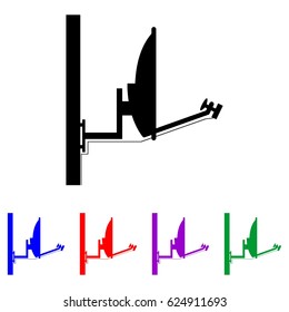Dish. Antenna. Icon. tv