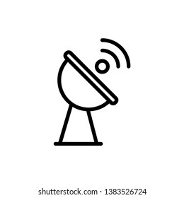 Dish Antenna Icon Vector Design