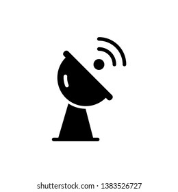 Dish Antenna Icon Vector Design