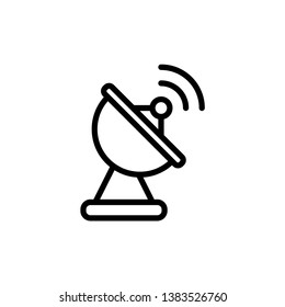 Dish Antenna Icon Vector Design