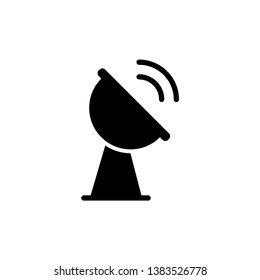 Dish Antenna Icon Vector Design