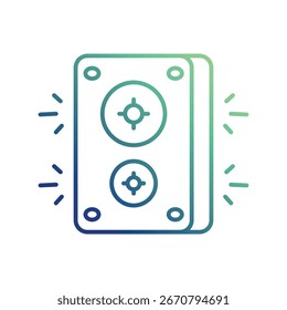 Icono de antena de plato con fondo blanco Vector Ilustración de stock