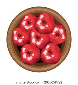 dish with apples airview icon