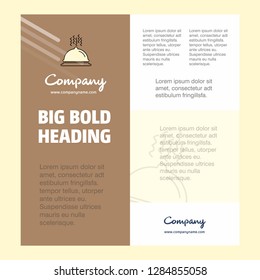 Dish Business Company Poster Template. with place for text and images. vector background