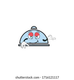 dish cartoon characters design with expression. you can use for stickers, pins, mascot or patches