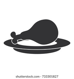 dish with chicken thigh