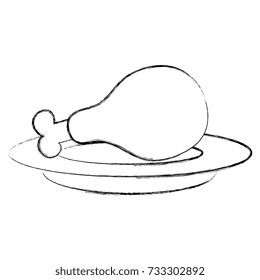 dish with chicken thigh