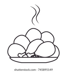 dish with chicken thighs