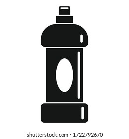 Dish cleaner bottle icon. Simple illustration of dish cleaner bottle vector icon for web design isolated on white background