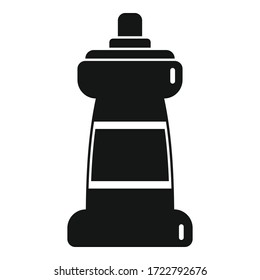 Icono del limpiador de discos. Icono vectorial del filtro de platos para diseño web aislado en fondo blanco