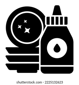 dish cleaning Modern concepts design, Premium quality vector illustration concept. Vector symbol.