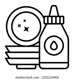 dish cleaning Modern concepts design, Premium quality vector illustration concept. Vector symbol.