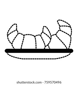 dish with croissants icon