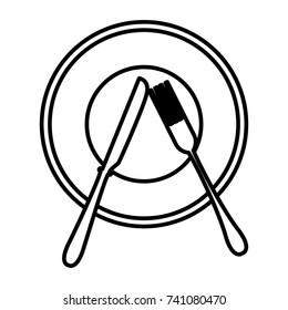 Dish and cutlery