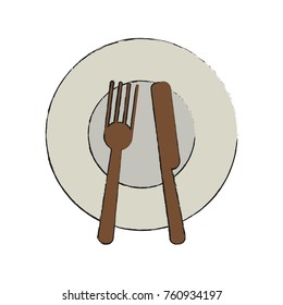 Dish and cutlery