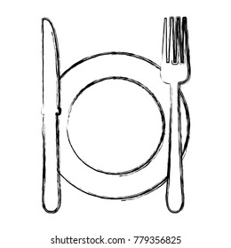 Dish and cutlery