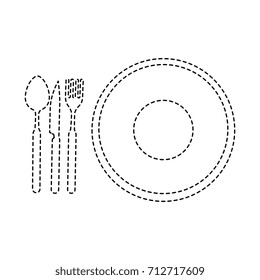 dish with cutlery icon