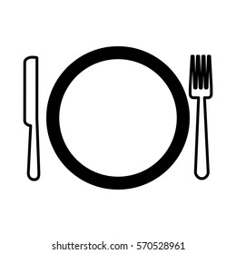 dish and cutlery isolated icon vector illustration design