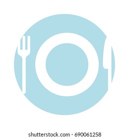 dish with cutlery kitchen