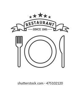 dish and cutlery restaurant menu vector illustration design