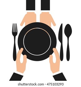 dish and cutlery restaurant menu vector illustration design