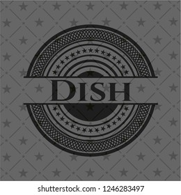 Dish dark emblem