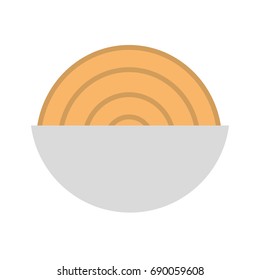 dish with Delicious spaghetti isolated icon