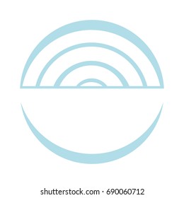 dish with Delicious spaghetti isolated icon