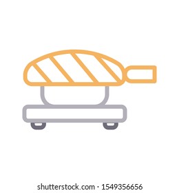 dish design colour line icon