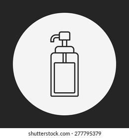 Dish detergent line icon