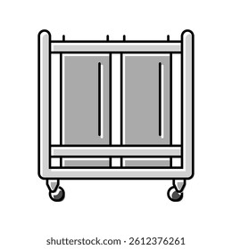 dish dispenser restaurant equipment color icon vector. dish dispenser restaurant equipment sign. isolated symbol illustration