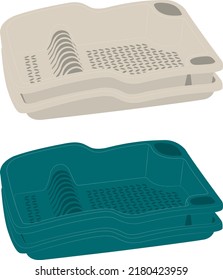 Dish Dryer Rack Vector Design